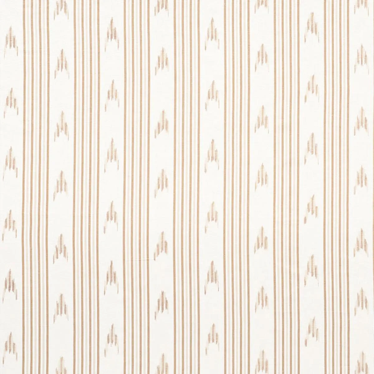 Schumacher 74222 Santa Barbara Ikat Neutral fabric swatch