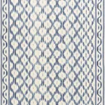 Schumacher 176502 Santa Monica Ikat Indigo fabric swatch