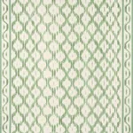 Schumacher 176504 Santa Monica Ikat Leaf Green fabric swatch