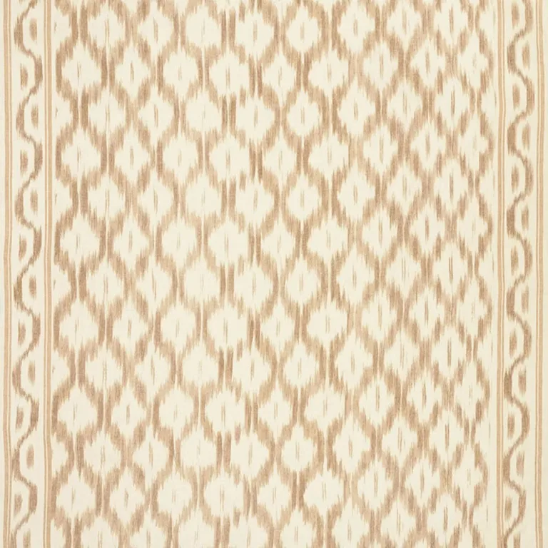 Schumacher 176500 Santa Monica Ikat Neutral fabric swatch