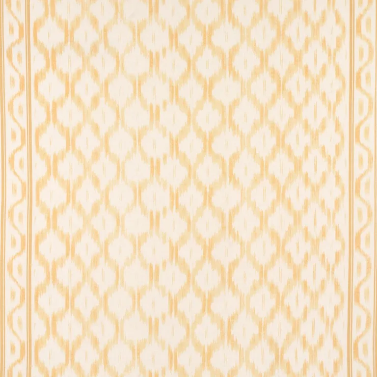 Schumacher 176505 Santa Monica Ikat Yellow fabric swatch