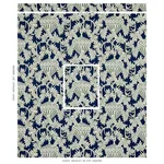Schumacher 179940 Santarem Navy fabric swatch