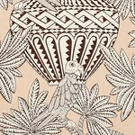 Schumacher 179942 Santarem Neutral fabric swatch