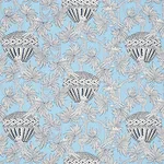 Schumacher 179941 Santarem Sky fabric swatch