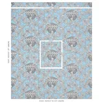 Schumacher 179941 Santarem Sky fabric swatch