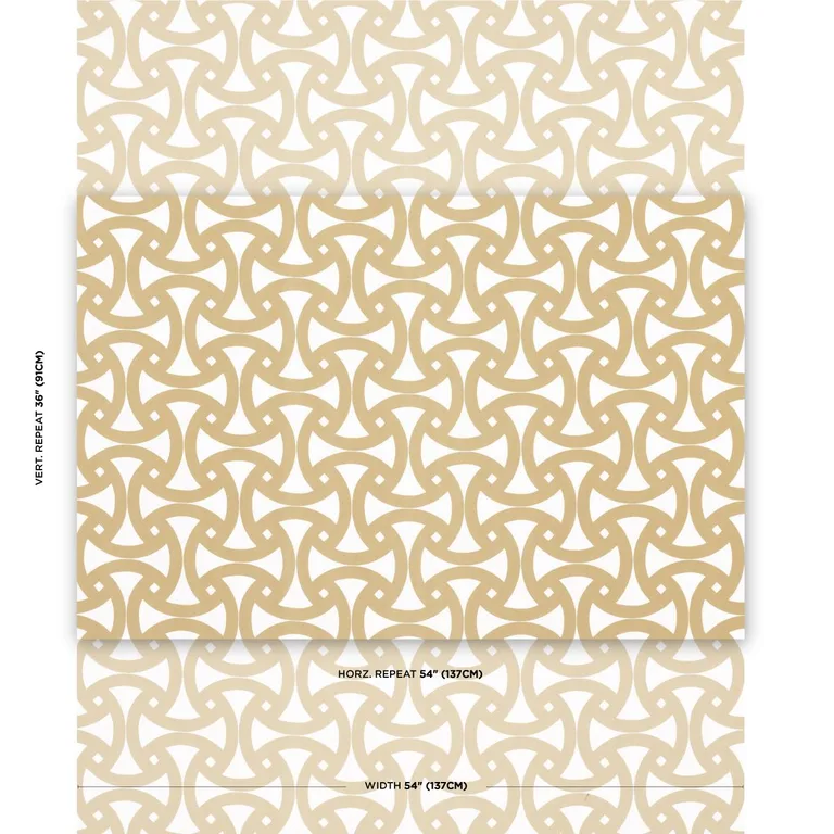 Schumacher 181080 Santorini Print Indoor/Outdoor Desert fabric swatch