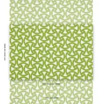 Schumacher 181081 Santorini Print Indoor/Outdoor Fern fabric swatch