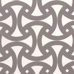Schumacher 174302 Santorini Print Indoor/Outdoor Fog fabric swatch