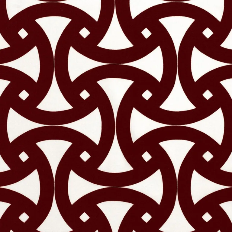 Schumacher 174303 Santorini Print Indoor/Outdoor Java fabric swatch