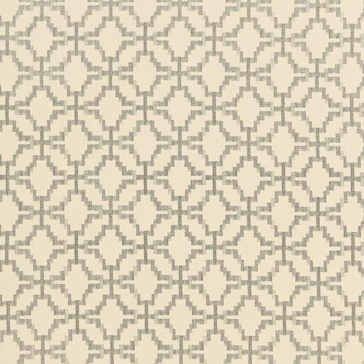 Schumacher 67011 Sarana Linen Embroidery Oatmeal fabric swatch