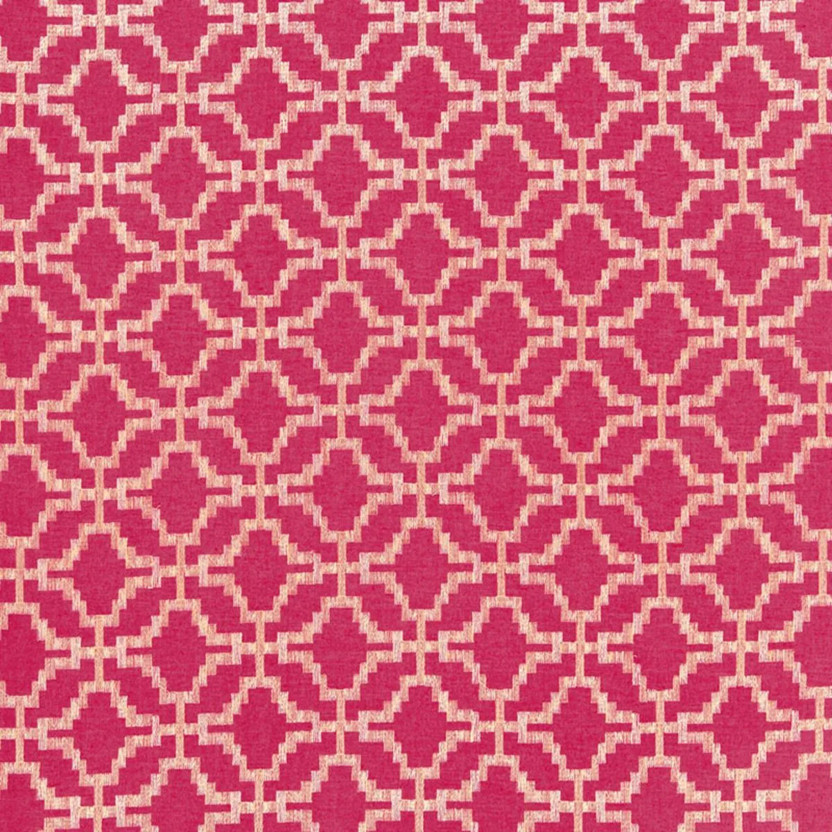 Schumacher 67012 Sarana Linen Embroidery Raspberry fabric swatch