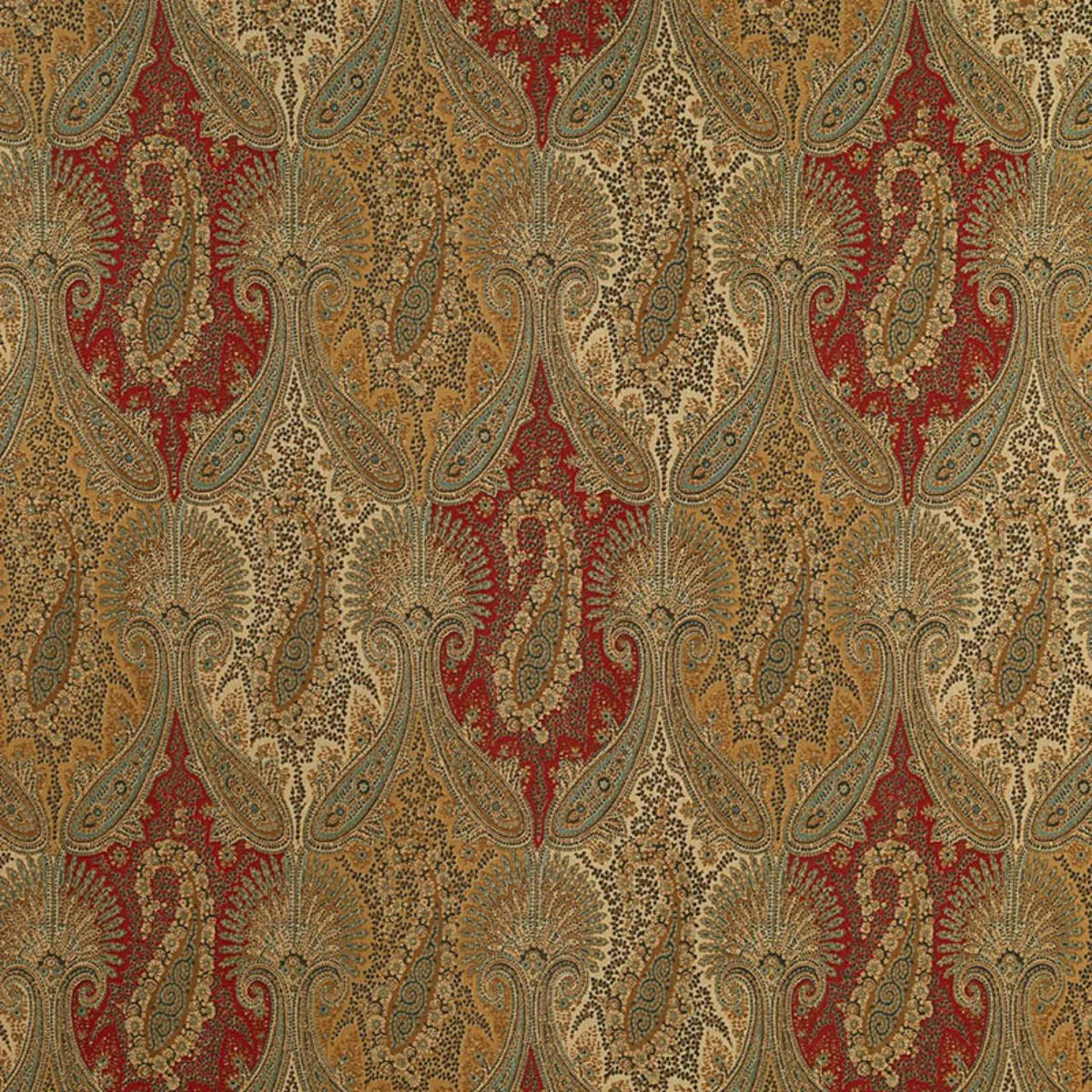 Schumacher 174380 Sarawak Paisley Tapestry fabric swatch