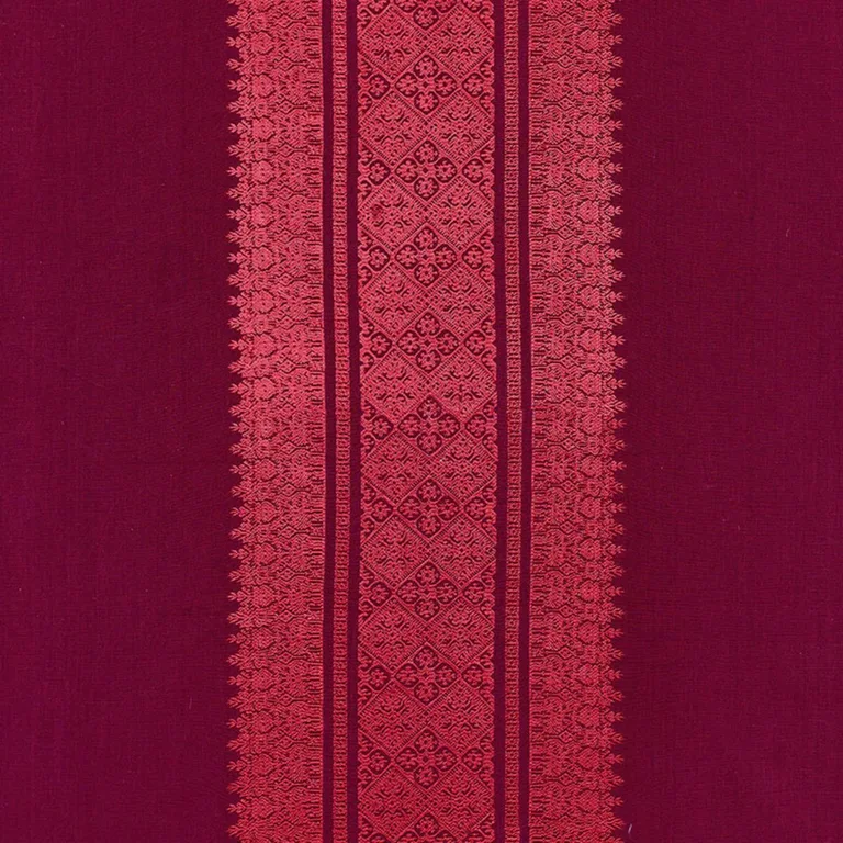 Schumacher 62663 Saree Stripe Mulberry fabric swatch