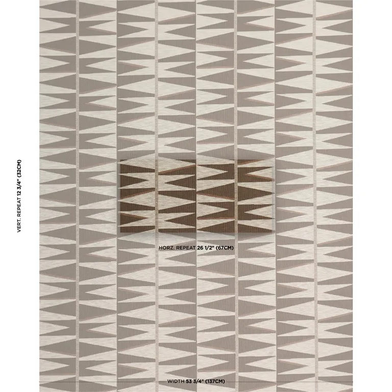 Schumacher 86250 Sarita Tapestry Java fabric swatch