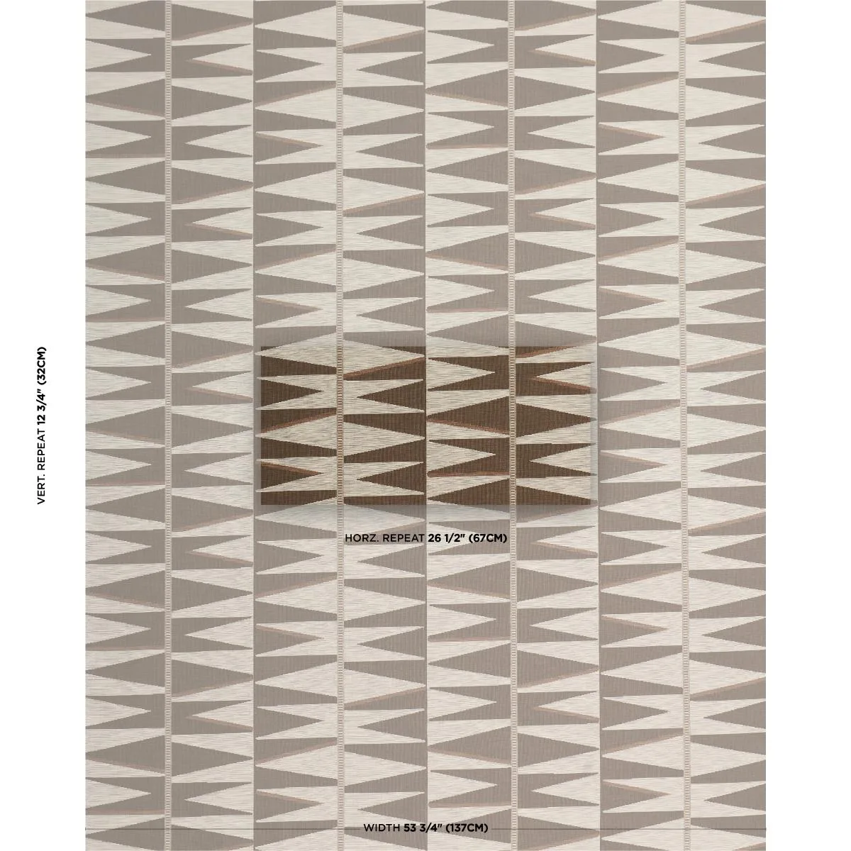 Schumacher 86250 Sarita Tapestry Java fabric swatch