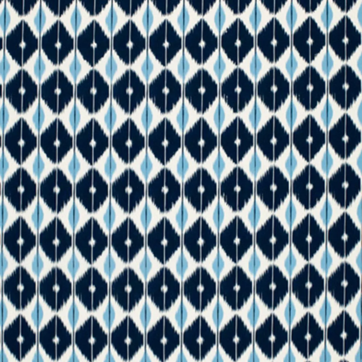 Schumacher 173402 Sarong Indigo fabric swatch