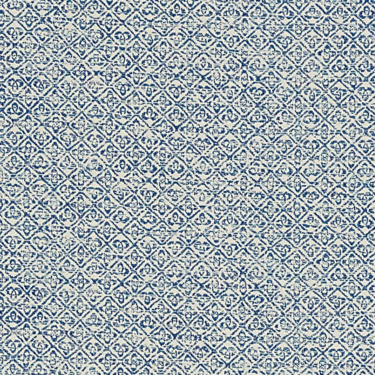 Schumacher 69020 Sarong Weave Indoor/Outdoor Indigo fabric swatch