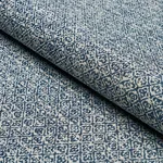 Schumacher 84303 Sarong Weave Indoor/Outdoor Indigo fabric swatch