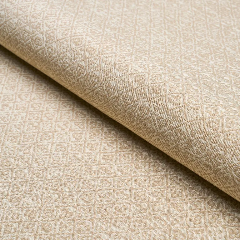 Schumacher 84300 Sarong Weave Indoor/Outdoor White Sand fabric swatch