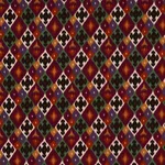 Schumacher 80662 Sasha Diamond Ikat Jade And Plum fabric swatch