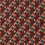 Schumacher 80660 Sasha Diamond Ikat Terracotta fabric swatch