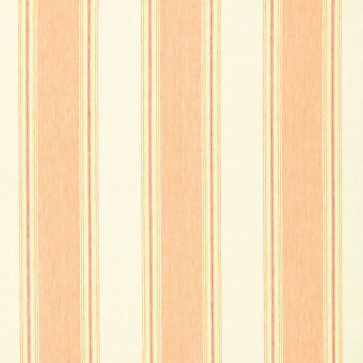 Schumacher 66081 Savannah Linen Stripe Blossom fabric swatch