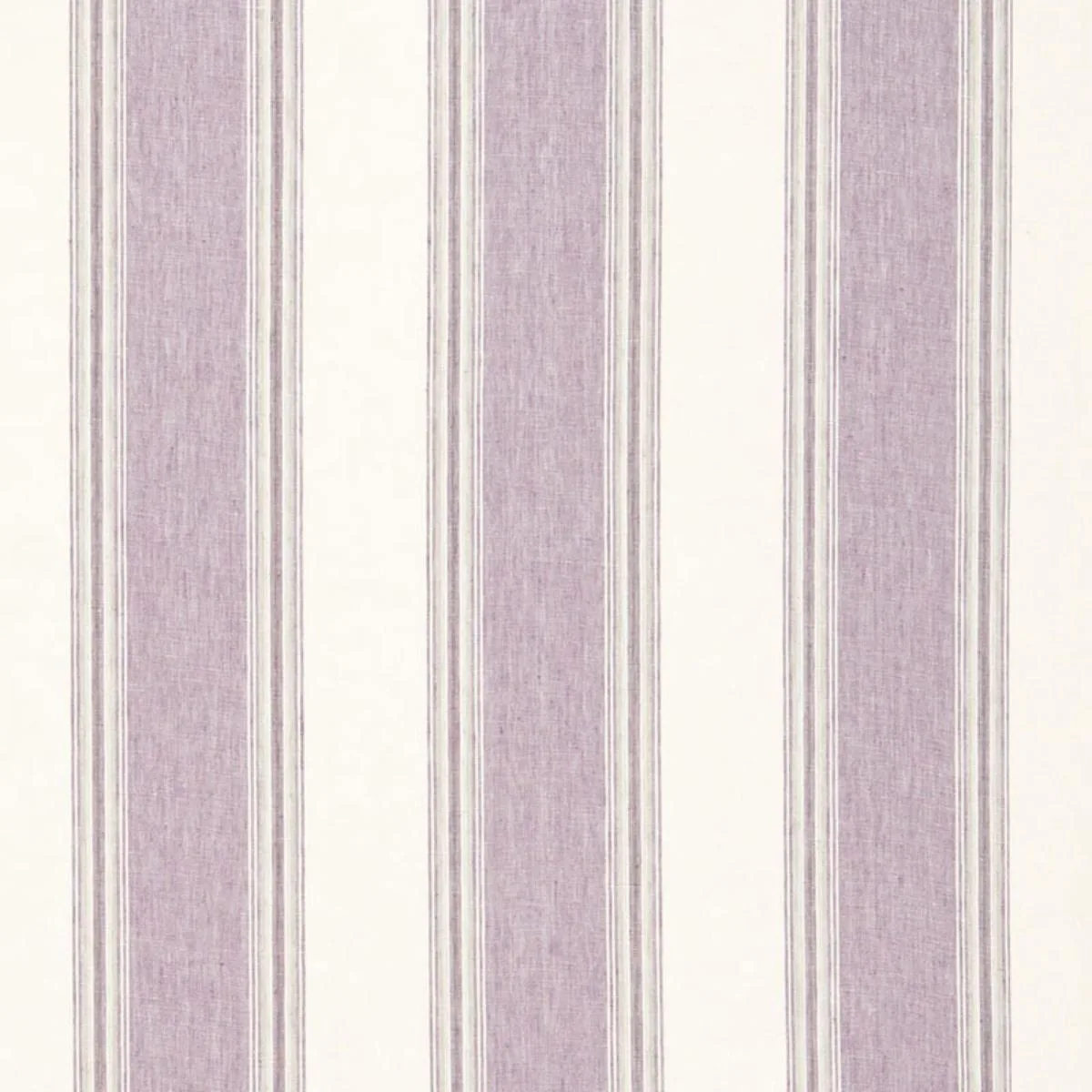 Schumacher 66083 Savannah Linen Stripe Lavender fabric swatch