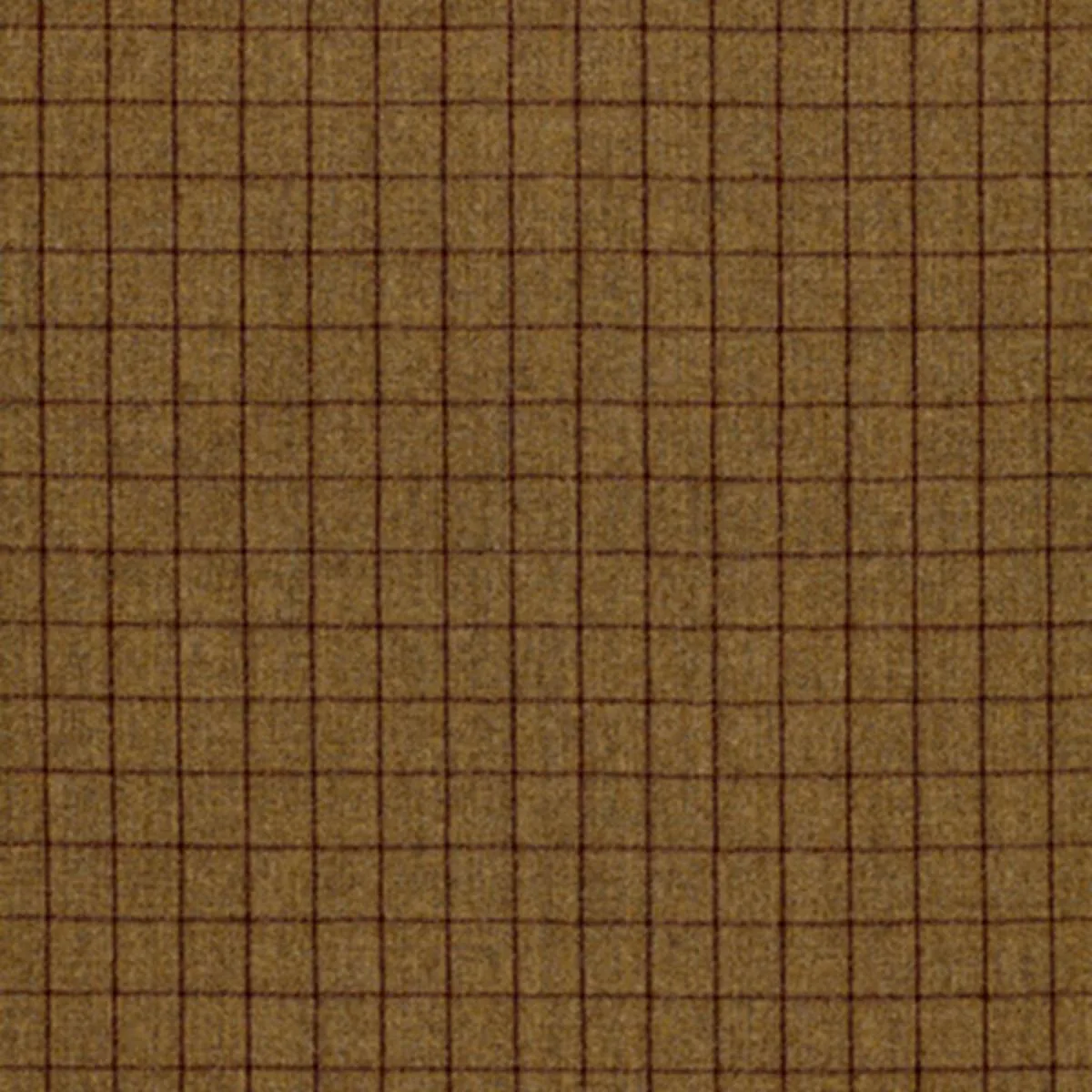 Schumacher 50322 Saville Flannel Check Khaki fabric swatch