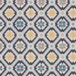 Schumacher 62493 Savonnerie Tapestry Blue fabric swatch