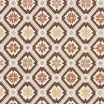 Schumacher 62494 Savonnerie Tapestry Brown fabric swatch