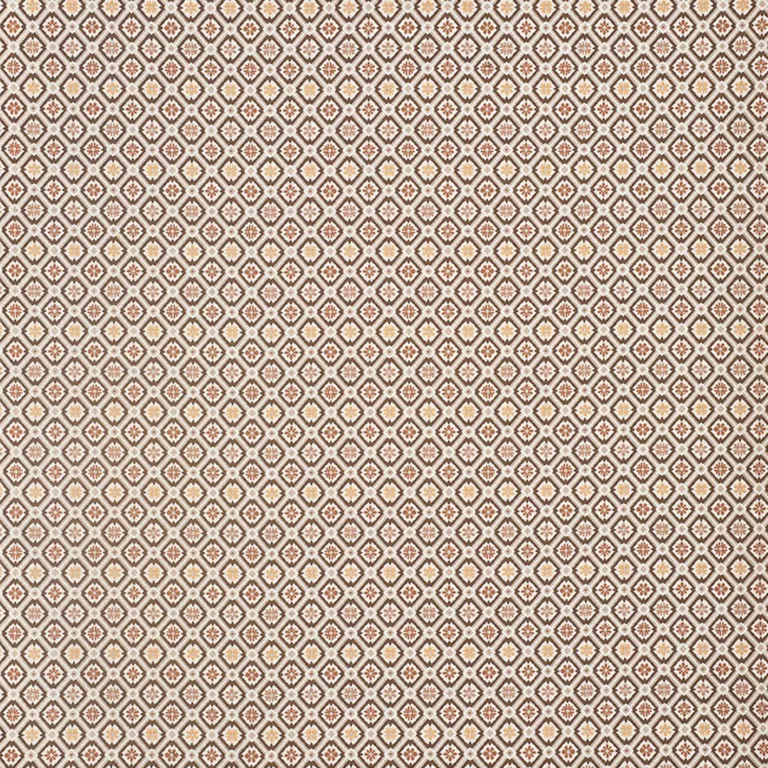 Schumacher 62494 Savonnerie Tapestry Brown fabric swatch