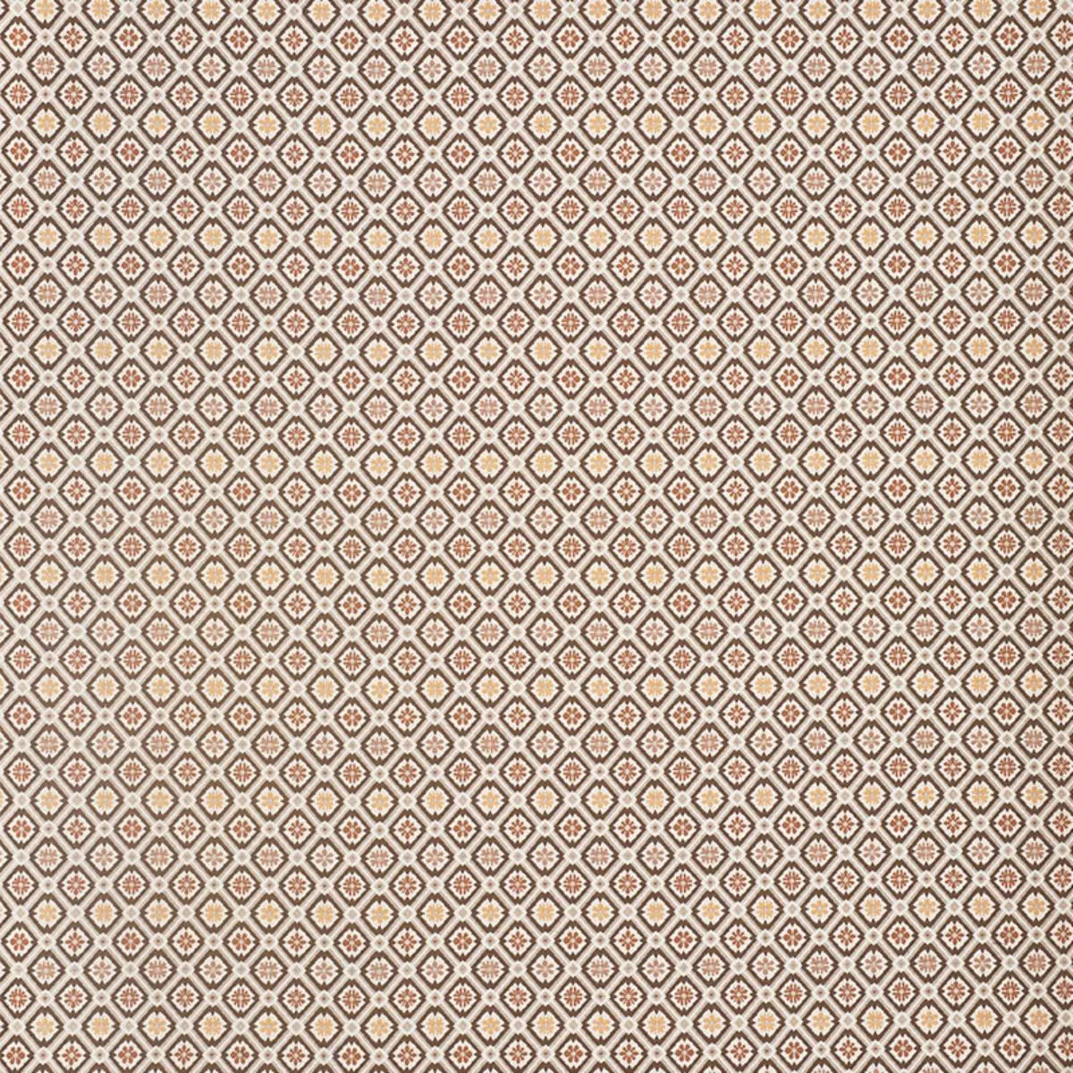 Schumacher 62494 Savonnerie Tapestry Brown fabric swatch