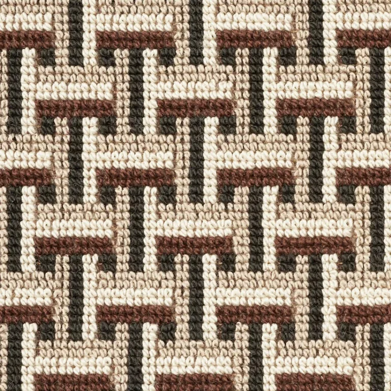 Schumacher 76971 Saxon éPinglé Cinder fabric swatch