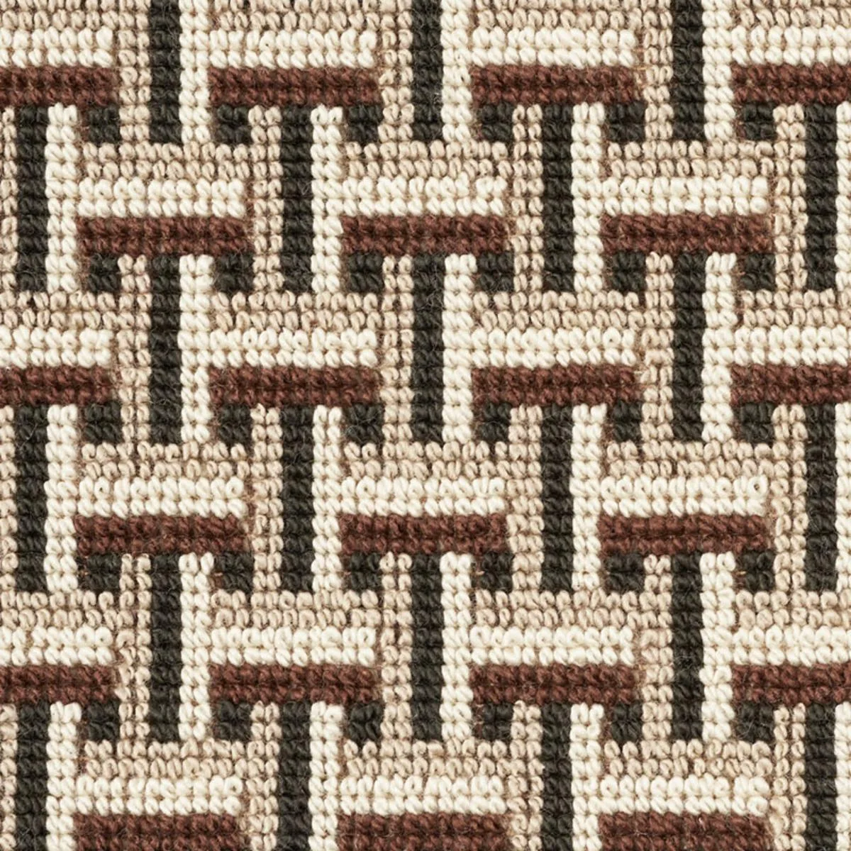 Schumacher 76971 Saxon éPinglé Cinder fabric swatch