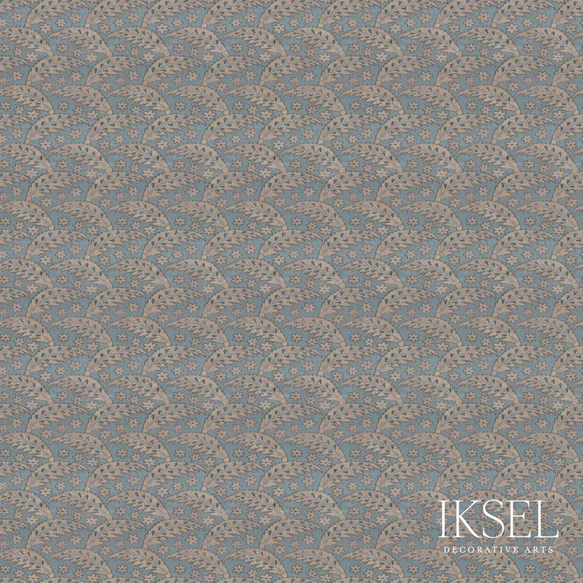 Schumacher RF917CR51 Saz Leaves Nattier fabric swatch