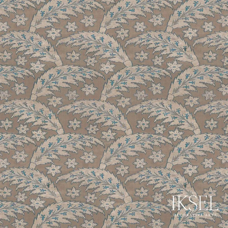Schumacher RF917CR56 Saz Leaves Tawny fabric swatch
