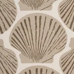 Schumacher 183772 Scallop Shell Natural fabric swatch