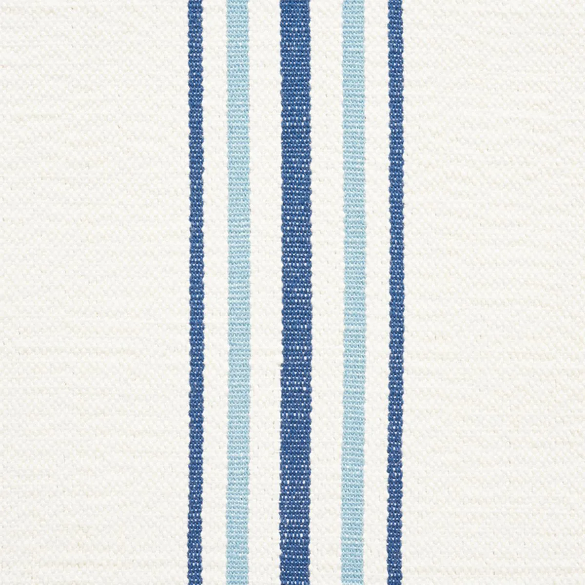 Schumacher 75260 Scarset Stripe Blues fabric swatch
