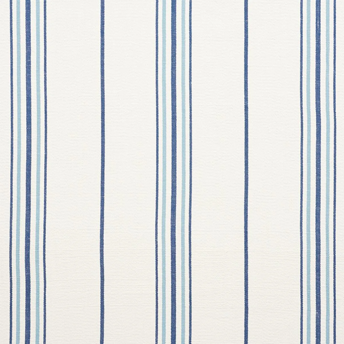 Schumacher 75260 Scarset Stripe Blues fabric swatch