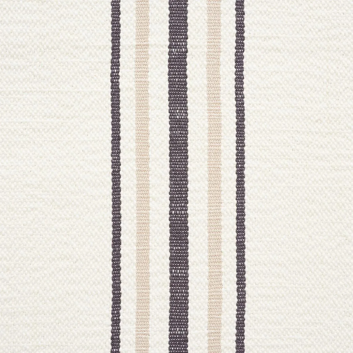 Schumacher 75263 Scarset Stripe Neutral fabric swatch