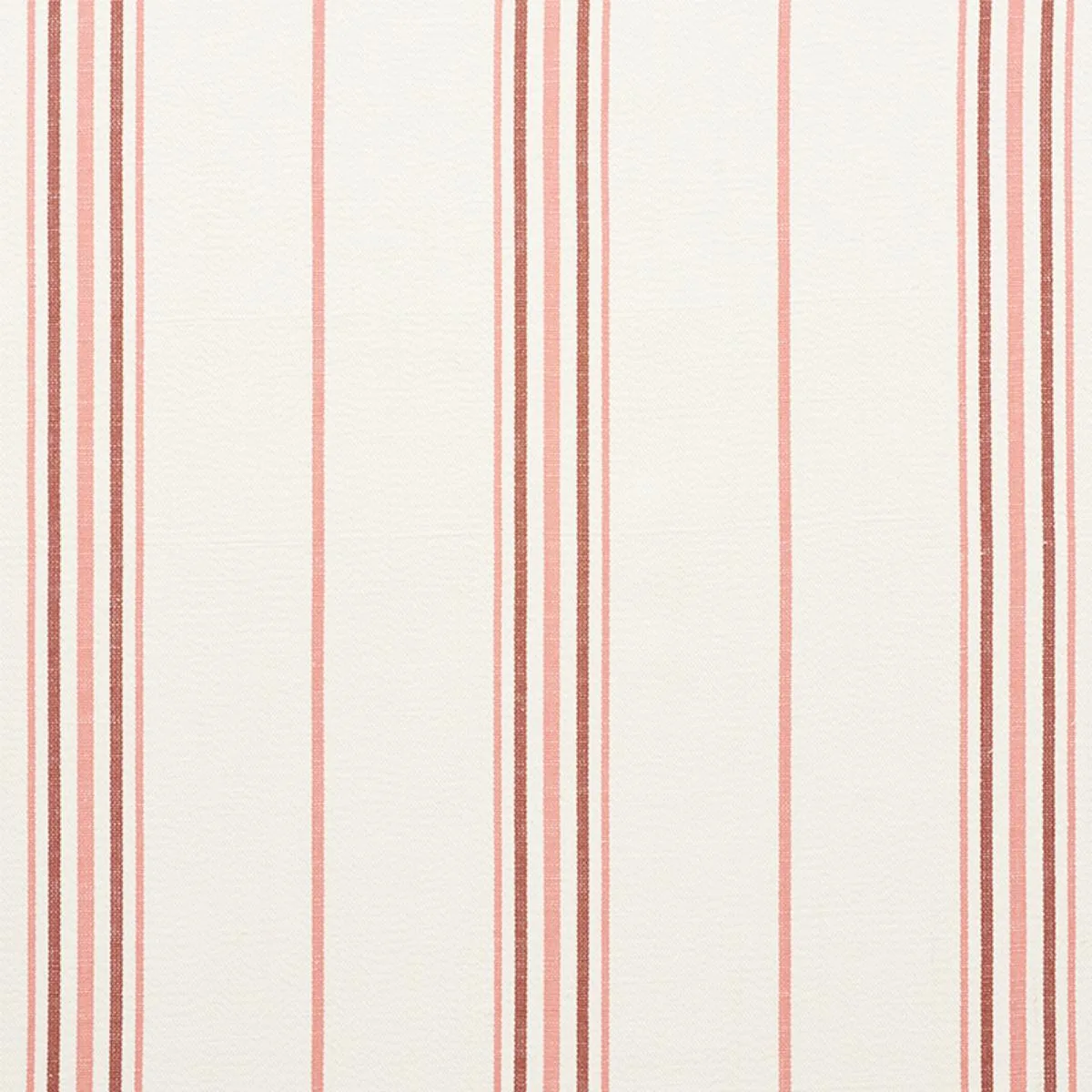 Schumacher 75262 Scarset Stripe Rosewood fabric swatch