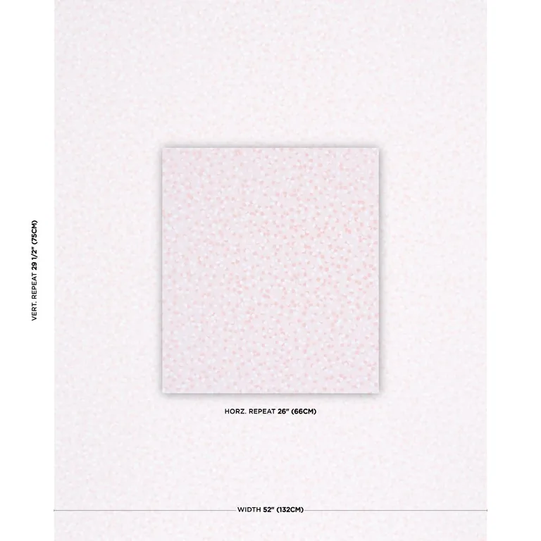 Schumacher 183780 Scattered Dot Blush fabric swatch