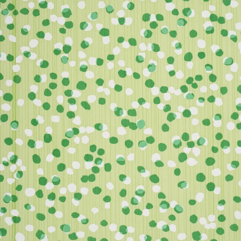 Schumacher 183782 Scattered Dot Lime fabric swatch