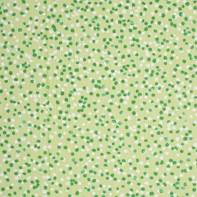 Schumacher 183782 Scattered Dot Lime fabric swatch