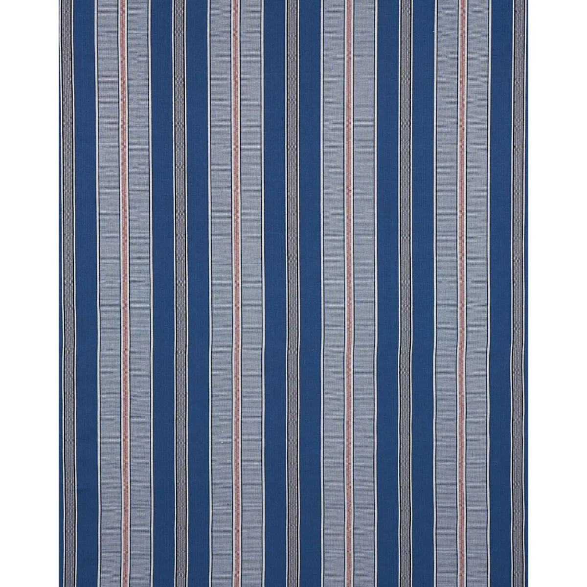 Schumacher 80810 Scoop Hand Woven Stripe Neptune fabric swatch