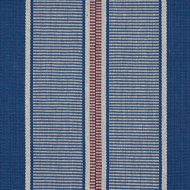 Schumacher 80810 Scoop Hand Woven Stripe Neptune fabric swatch