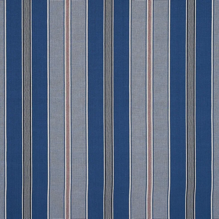 Schumacher 80810 Scoop Hand Woven Stripe Neptune fabric swatch
