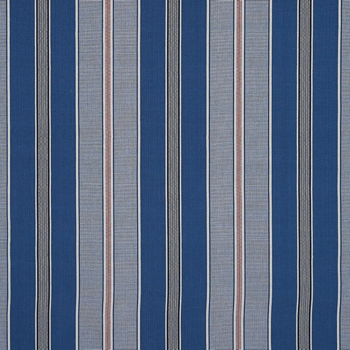 Schumacher 80810 Scoop Hand Woven Stripe Neptune fabric swatch