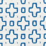 Schumacher 73560 Scout Embroidery Blue fabric swatch