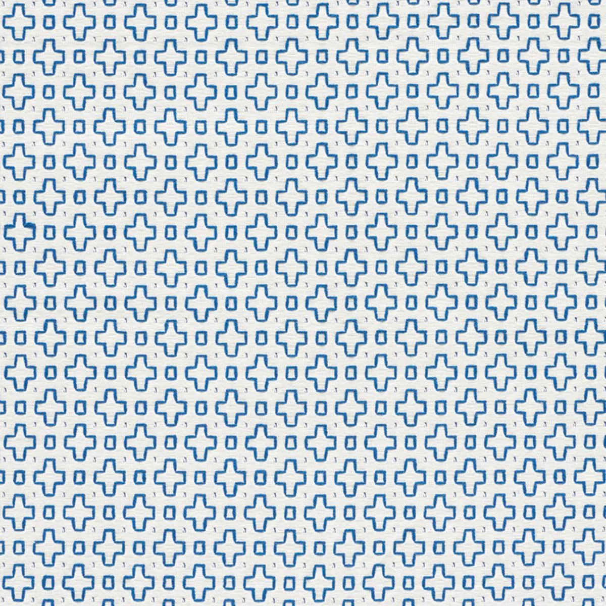 Schumacher 73560 Scout Embroidery Blue fabric swatch